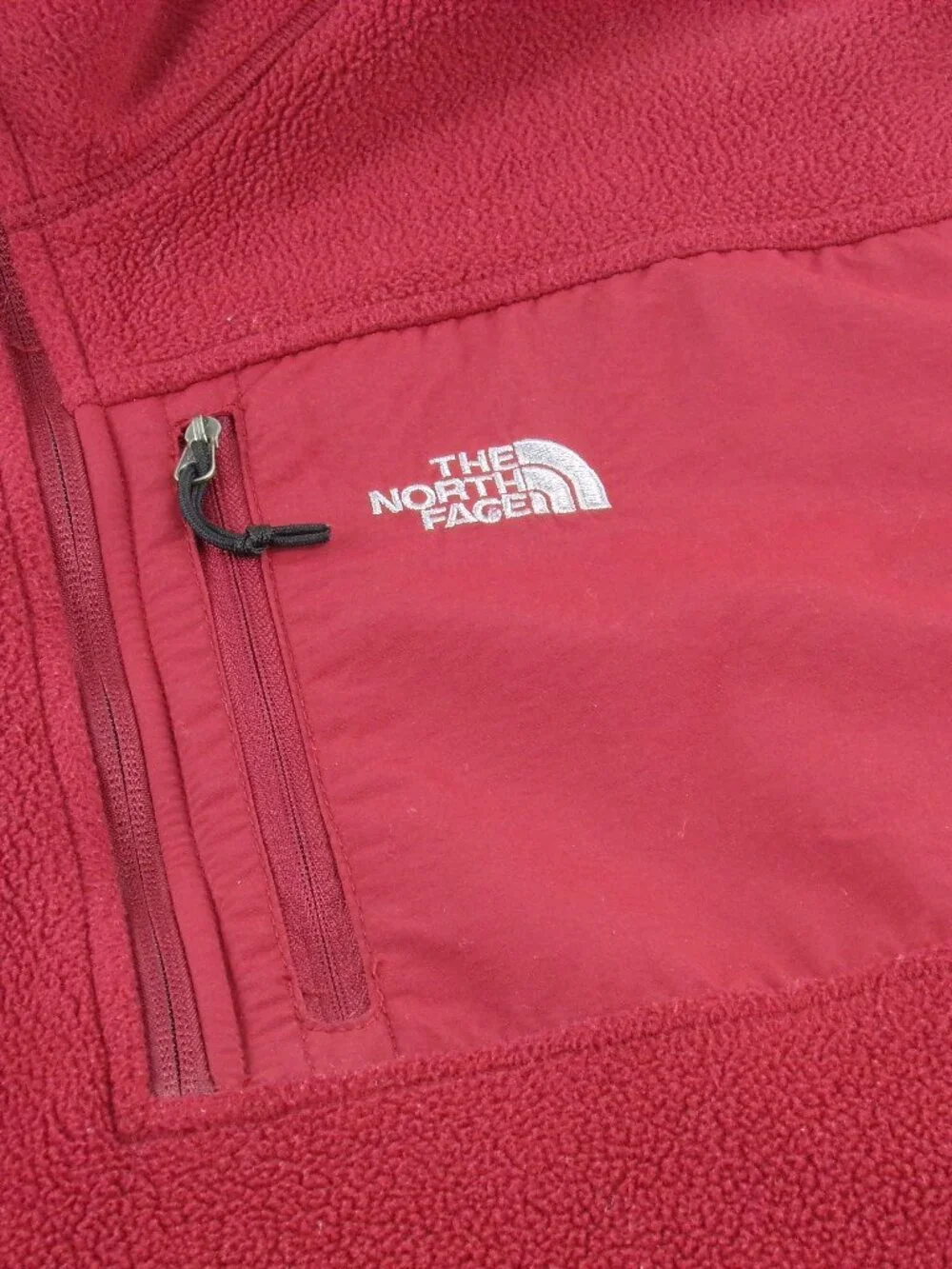 The North Face Fleece Pullover L Red 1/2 Zip Preppy Jacket Outdoor